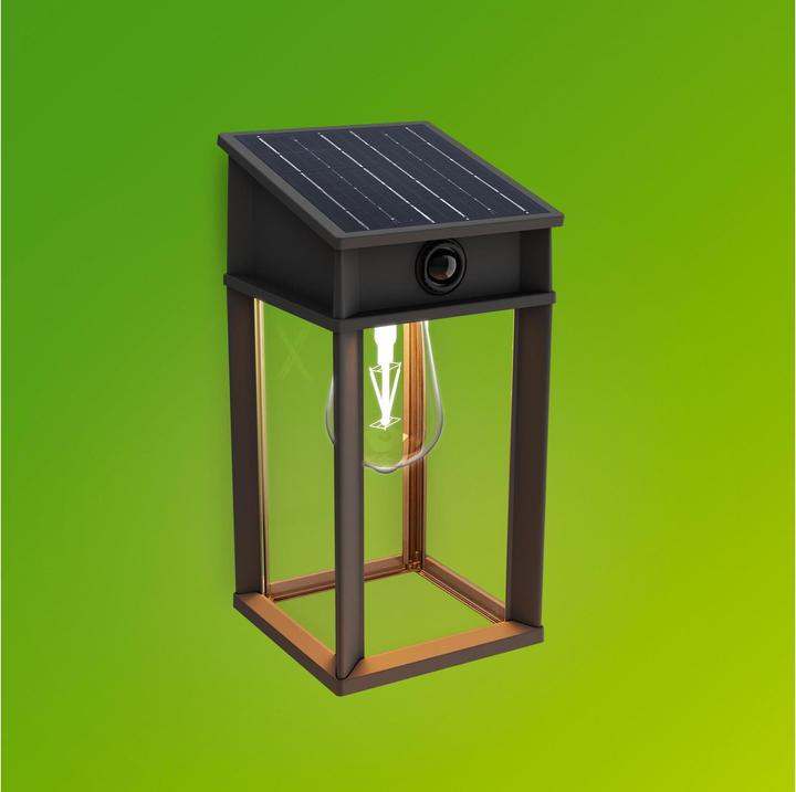 Immagine prodotto Philips Lighting Geri 929004632601 Solar-Aussenwandleuchte 3.2 W Warmweiss Schwa (470 lm, IP44)