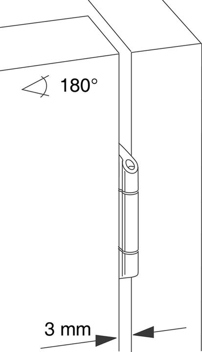 Produktbild Prämeta Einachs-Innentopfbänder (Eckverbinder, Verbindungsbeschlag, 1 Stk.)