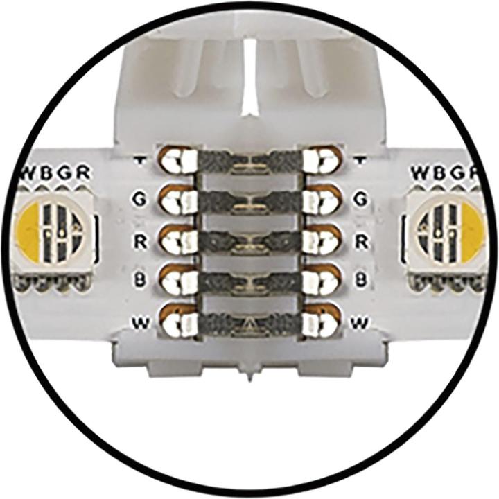 Produktbild McLED Verbinder (Clips) Direktverbinder für LED-Band RGBW 5-polig 24V/DC Kunststoff