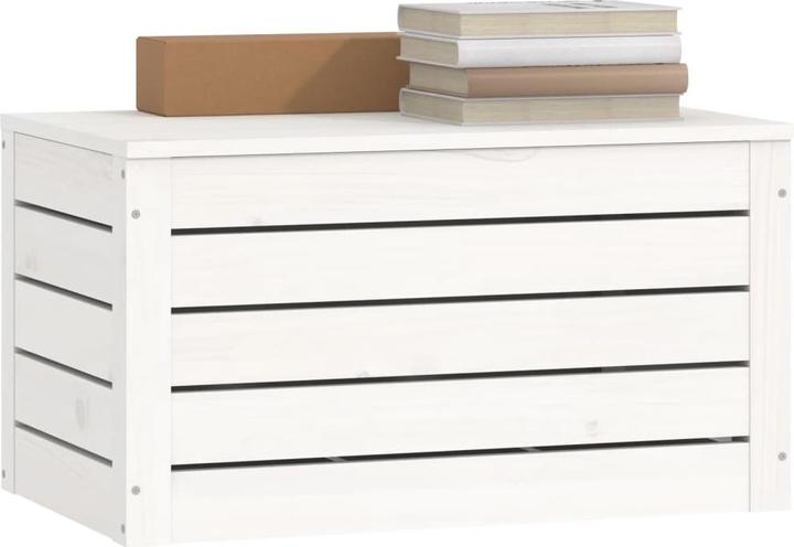 Produktbild VidaXL Truhe Weiss 59,5x36,5x33 cm Massivholz Kiefer,Farbe