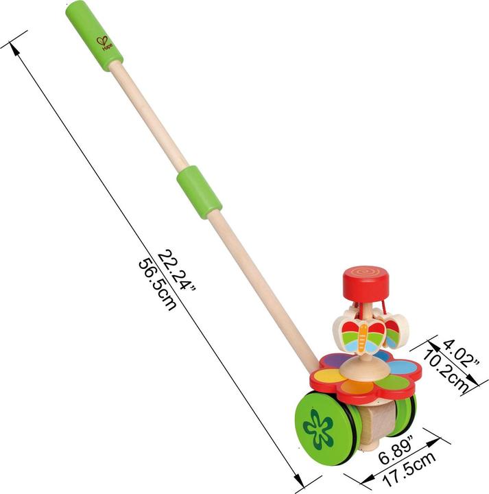 Actual product image Hape Push-Dancing Butterflies
