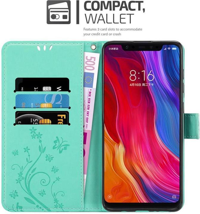 Produktbild Cadorabo Flower Book Cover (Xiaomi Mi 8)