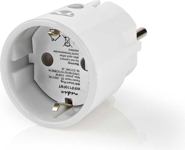Produktbild Nedis WLAN Smartplug (WIFIP110FWT) - Energieüberwachung, Schuko Typ F, 10 A