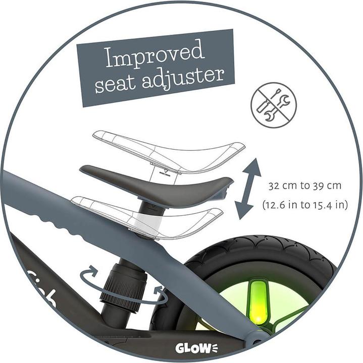Actual product image Chillafish BMXie - GLOW Balance Bike 12" - The running bike from 2 - 5 years (12")