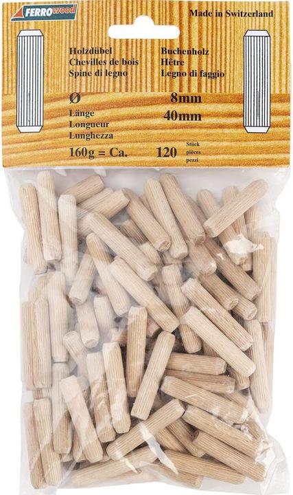 Image du produit Ferrowood Chevilles en bois (120 pcs)