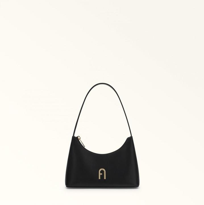 Actual product image Furla diamante mini leather bag color black