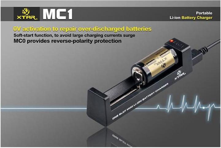 Produktbild Xtar MC1 Ladegerät (1 Stk., Ladegerät inkl. Akku)