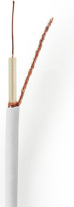 Actual product image Nedis Antenna Cable on Roll Mini KOAX 75 Ohm Single Shielded ECA 100.0 m Coax PVC White Roll (75 dB, Antenna cable)