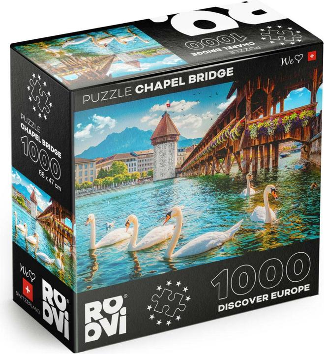 Image du produit D-Toys Puzzle 1000 pièces - Chapel Bridge, Lucerne, Suisse (1000 pièces)