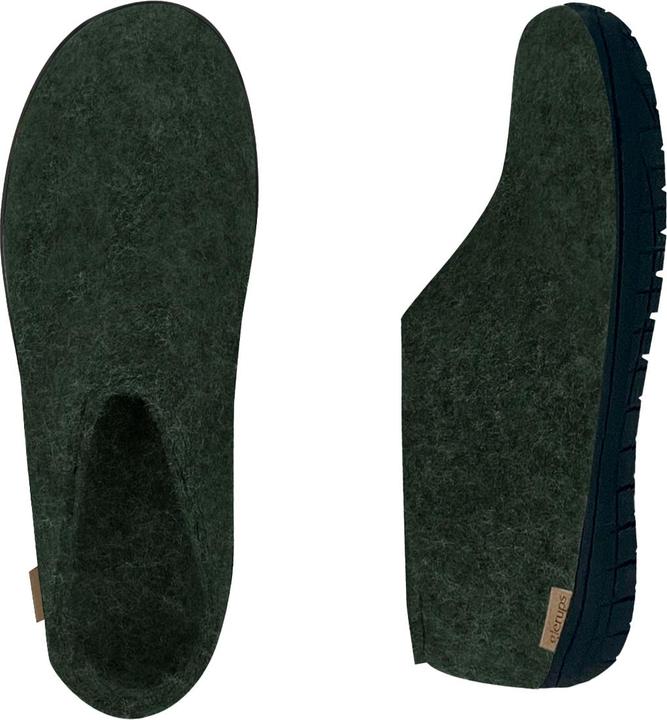 Actual product image Glerups Natural rubber sole black slipper (35)
