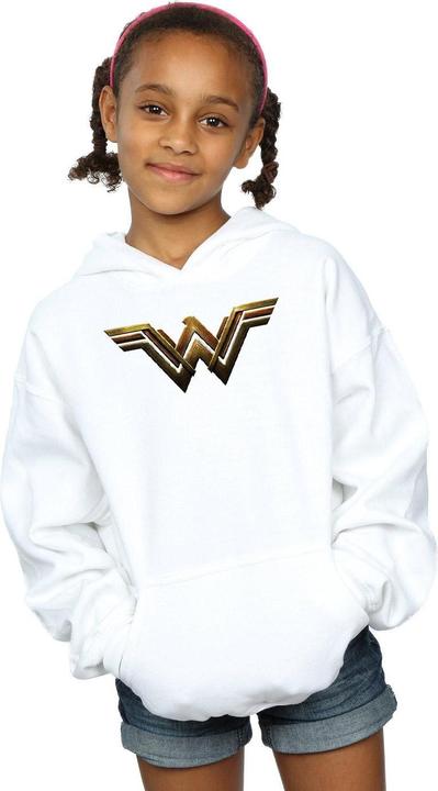 Immagine prodotto Justice League Movie Wonder Woman Emblem Felpa con Cappuccio Ragazze (140, 146)