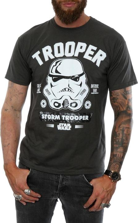 Actual product image Star Wars Mens Stormtrooper Collegiate T-Shirt (XXL)