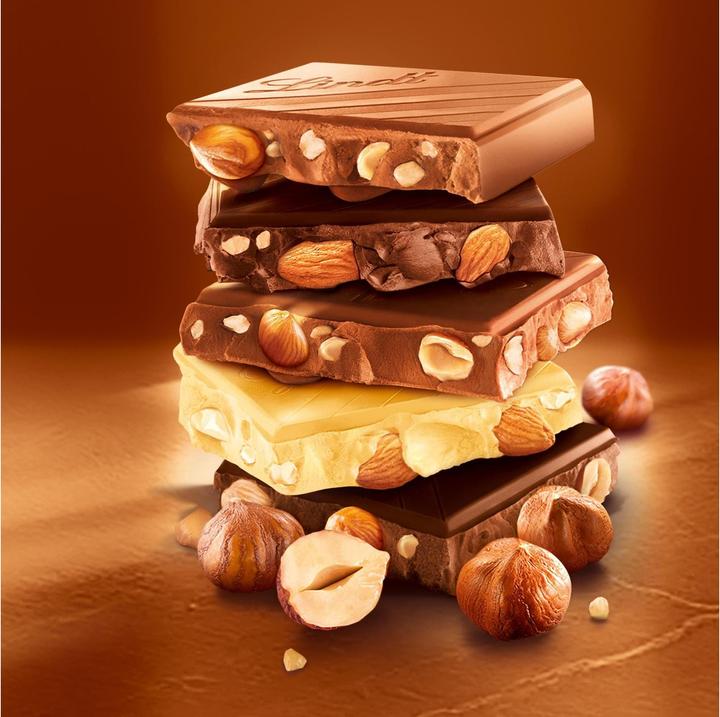 Image du produit Lindt Tablette de chocolat noir noisette Les Grandes (150 g)