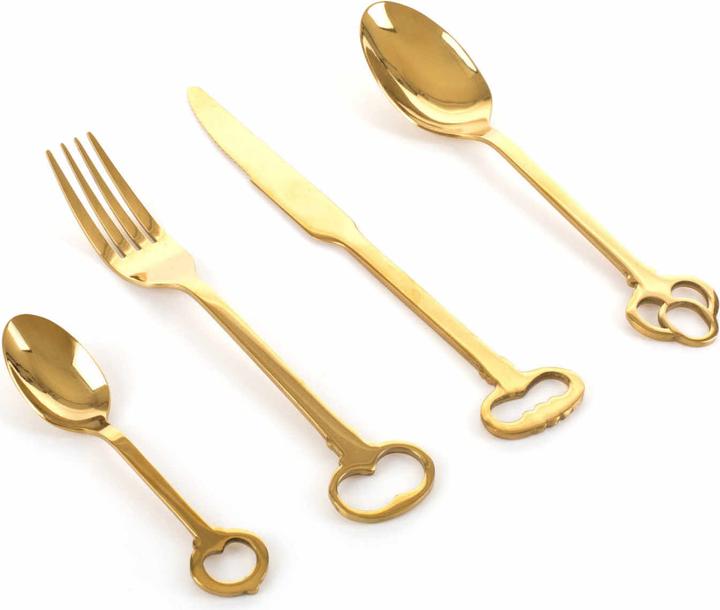 Produktbild Seletti Keytlery Gold 24-Teiliges Besteckset (24 Stück, Besteck Set)