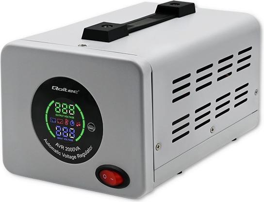 Actual product image Qoltec 50724 Automatyczny stabilizator napięcia AVR 2000VA (2000 VA, 1600 W)