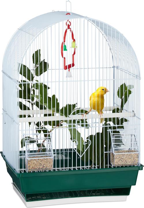 Actual product image Relaxdays Small Bird Cage with Accessories