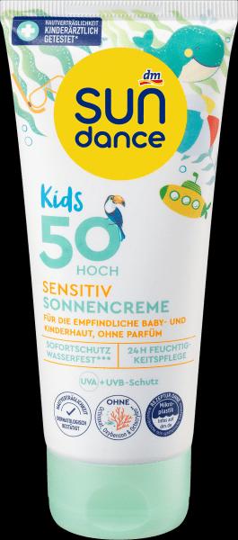 Produktbild dm Sundance Kids sensitiv (Sonnencreme, SPF 50, 100 ml)