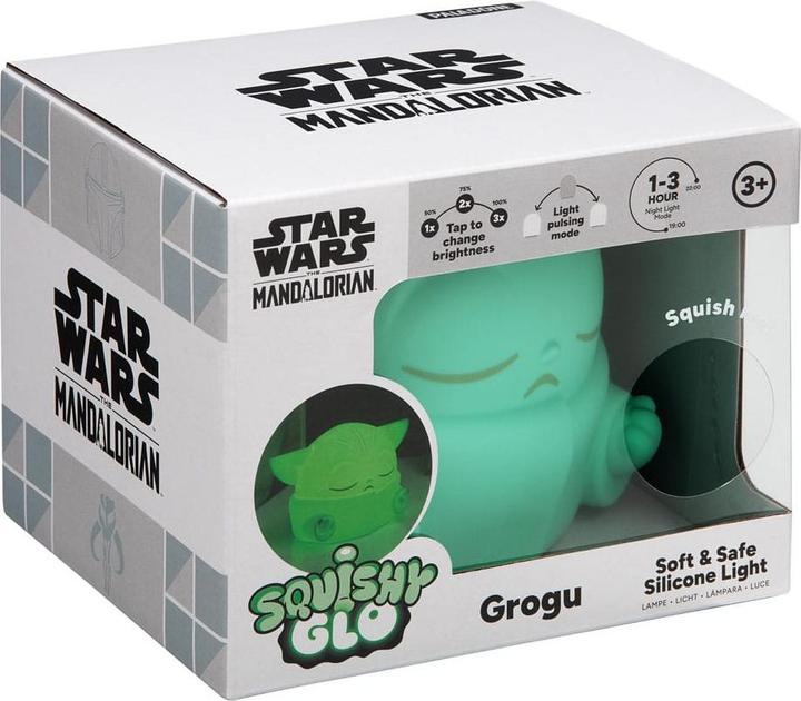 Actual product image Paladone Products Star Wars The Mandalorian Squishy Glo Silikon-Leuchte Grogu 15 cm