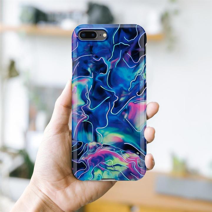 Produktbild Cadorabo IMD TPU Bunter Marmor Cover (Apple iPhone 7 Plus, Apple iPhone 7s Plus, Apple iPhone 8 Plus)