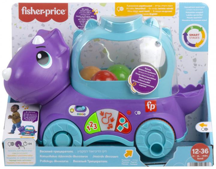 Produktbild Fisher-Price Fisher Price Little Dino Educational Slide Dinosaur with Sounds for 12+ Months HNR55