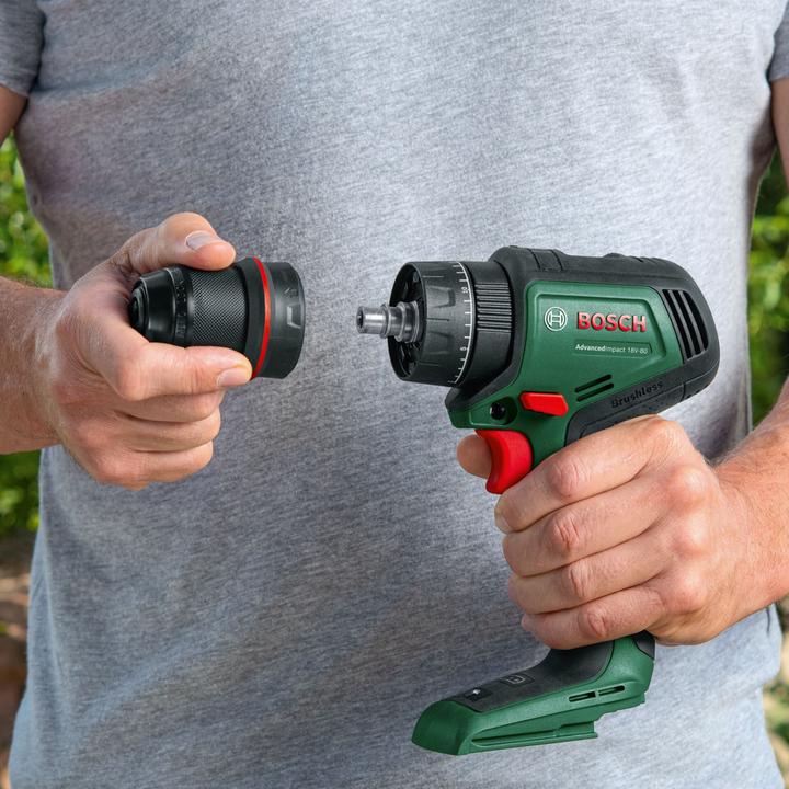 Produktbild Bosch Home & Garden Akku-Schlagbohrmaschine AdvancedImpact 18V-80 QuickSnap, Aufsätze (Akkubetrieb)