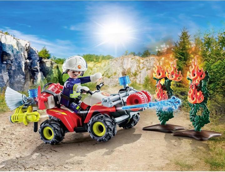 Image du produit Playmobil Les pompiers de Quad éteignent un feu de haie (71825, Playmobil Action Heroes)