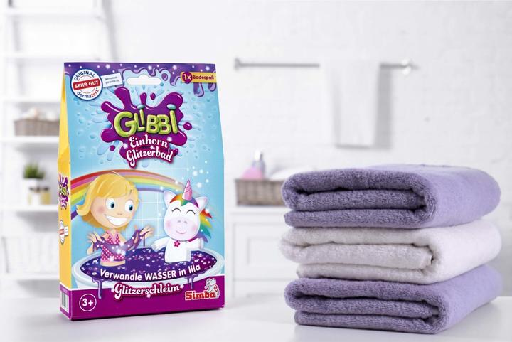 Actual product image Simba Glibbi Unicorn Glitter Bath