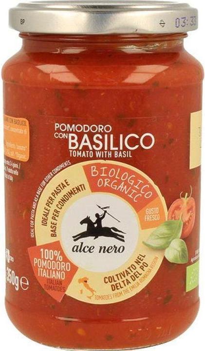 Alce Nero Tomaten Sauce mit Basilikum (350 g)