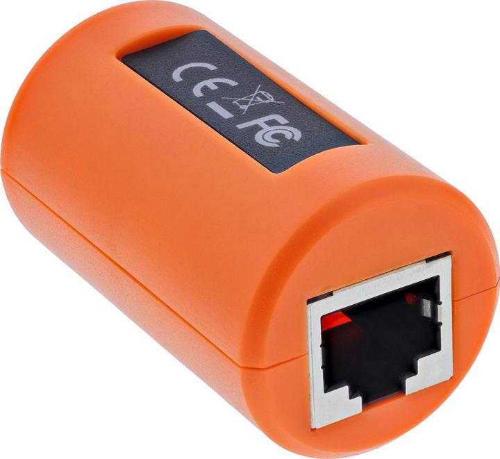 Image du produit InLine Protection contre les surtensions RJ45-coupleur pour réseau et POE, RJ45 femelle/femelle, FTP (Raccord réseau)
