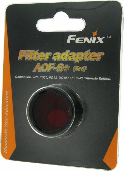 Fenix Red Filter for Flashlight E35UE, PD35, PD12, UC35, UC40, HP01
