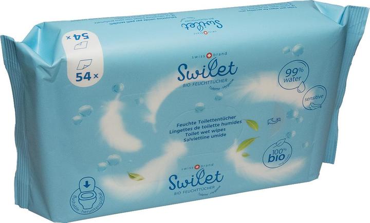 Immagine prodotto Swilet Le salviette umidificate biologiche per il bagno (54 Pezzo/i)