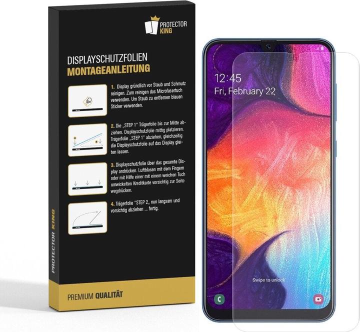 Produktbild Protectorking 2x Panzerfolie Anti-Shock HD Klar (2 Stück, Samsung Galaxy A50)
