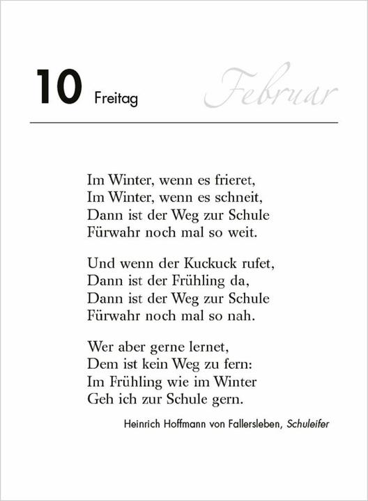 Actual product image Literary calendar 2026. daily calendar (11 x 15 cm, German)