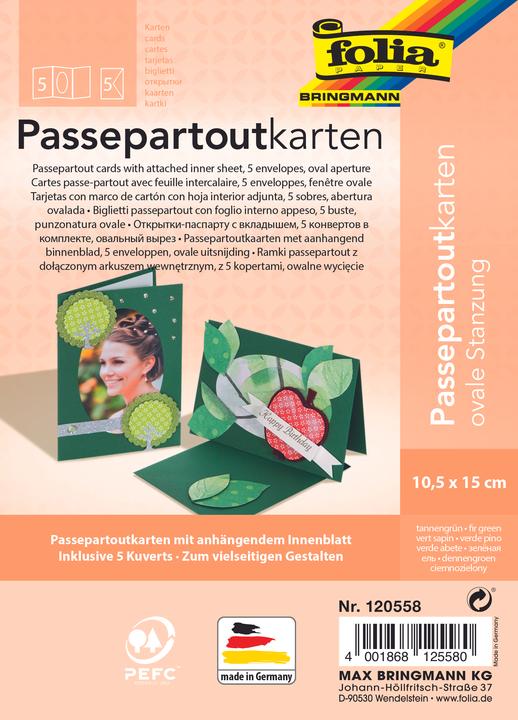 Produktbild Folia Passepartouts 220g/m², oval (5 Stk.)