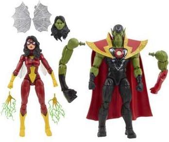 Actual product image Hasbro Avengers Marvel Legends figurines Skrull Queen & Super-Skrull 15 cm