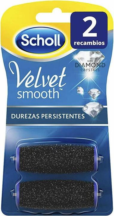Scholl Rouleau de remplacement Velvet Smooth pour l'épilateur électrique pour peaux dures Duretés (2 x)