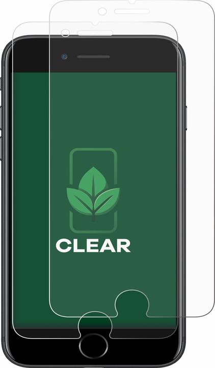 Actual product image ScreenLeaf Protective film sustainable screen protector screen protector film clear transparent (2 Piece, Apple iPhone 7)