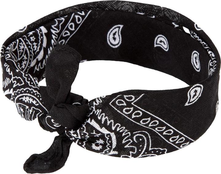 JTI Bandana, gemustert - Schwarz