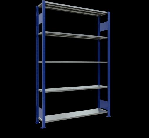 Immagine prodotto Schulte Lagertechnik Sistema di scaffalature di base senza viti MULTIplus150 con ripiani di lunghezza