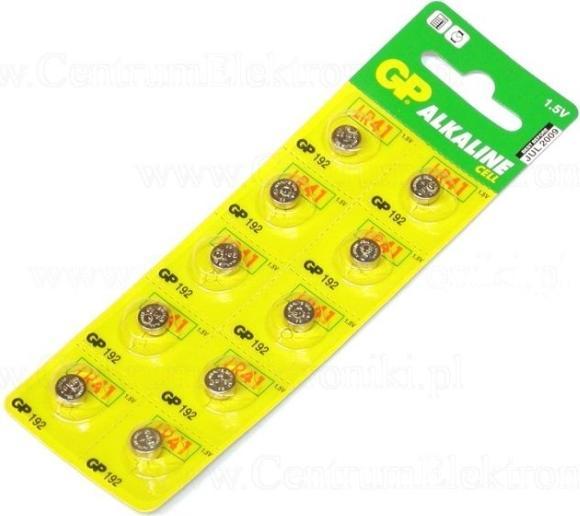 Image du produit GP Batteries Alkaline (10 pcs, LR41, 24 mAh)