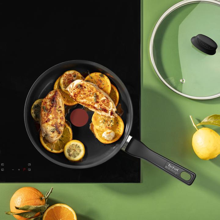Productafbeelding Tefal Renew Zwarte keramische hapjespan 24 cm - Inductie (24 cm, Steelpan, Keramiek)