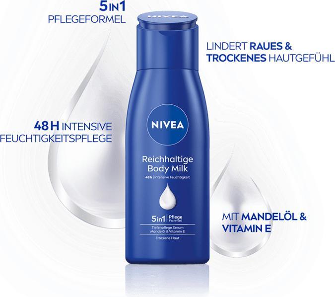 Image du produit NIVEA Reichhaltige Body Milk (Crème pour le corps, 75 ml)