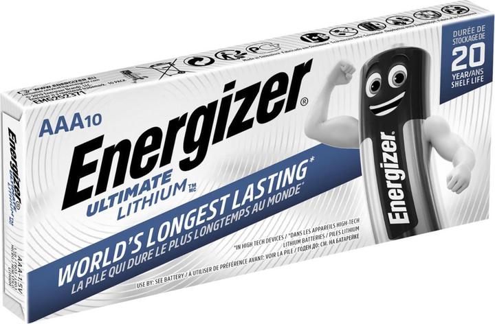 Produktbild Energizer Ultimate Lithium Micro (10 Stk., AAA, 1250 mAh)