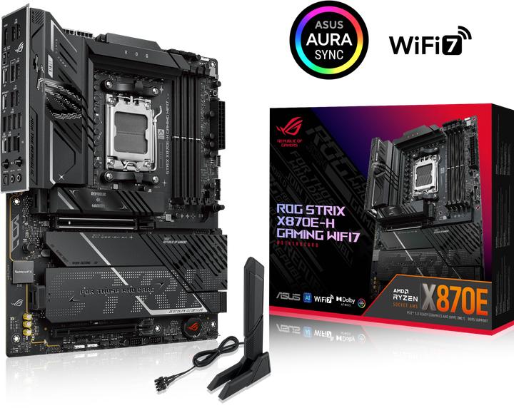 Actual product image ASUS ROG STRIX X870E-H GAMING WIFI7 (AM5, AMD X870E, ATX)