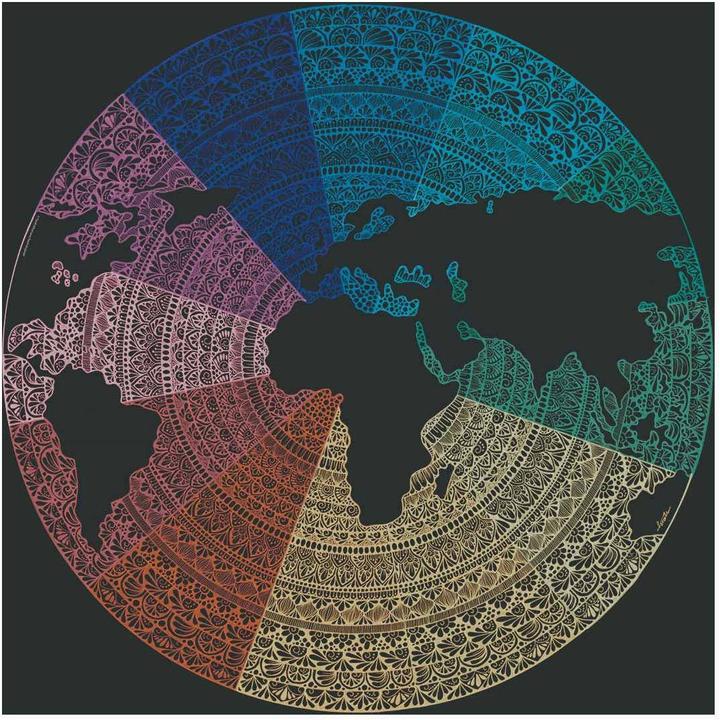 Actual product image Ravensburger Circle of Colors Puzzels - Mandala, 500pcs. (500 pieces)