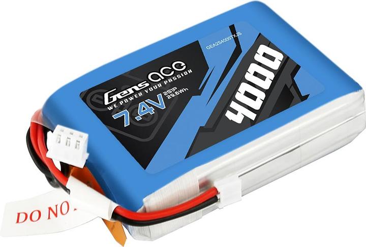 Productafbeelding Gens Ace RC batterij LiPo 4000 mAh 7,4 V RX/TX (7.40 V, 4000 mAh)