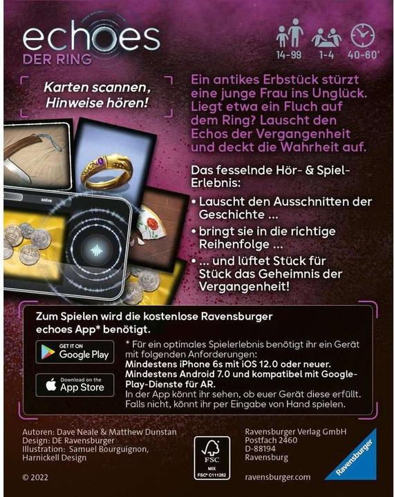 Actual product image Ravensburger echoes The Ring (German)