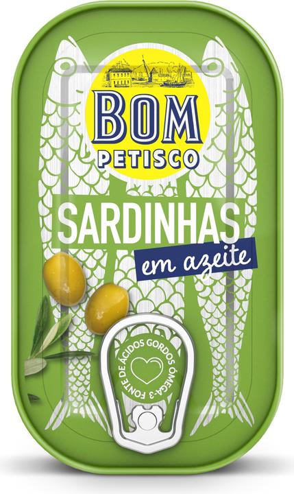 Bom Petisco Sardines à l'huile d'olive (120 g)