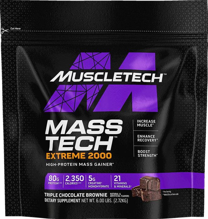 Produktbild Muscle Tech Mass Tech Extreme 2000 (Triple Chocolate Brownie, 1 Stk., 3000 g)