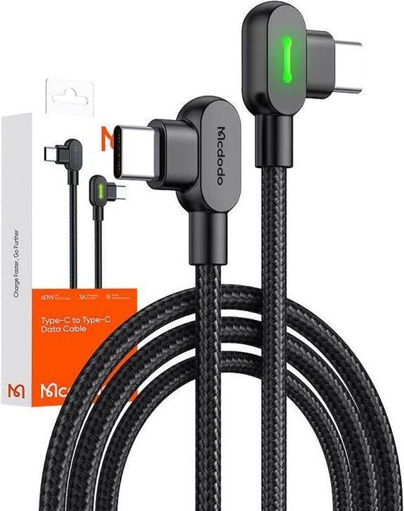 Produktbild Mcdodo USB-C to USB-C 60W Cable, 2m (Black) (2 m)